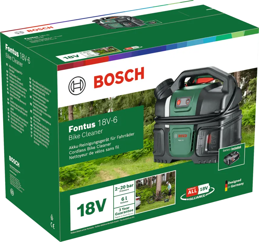 Bosch 06008B6201 Fontus 18V-6 akkus magasnyomású mosó (1 x 2,0 Ah) 12. kép