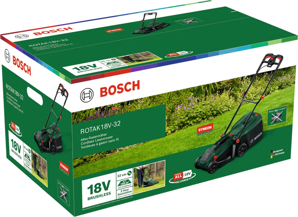 Bosch 06008B9P00 Rotak 18V-32 akkus fűnyíró (1 x 4,0 Ah) 11. kép
