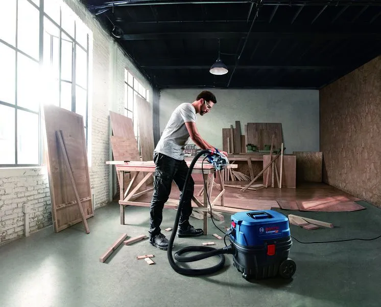 Bosch 060197C100 GAS 12-25 PL nedves/száraz porszívó 8. kép