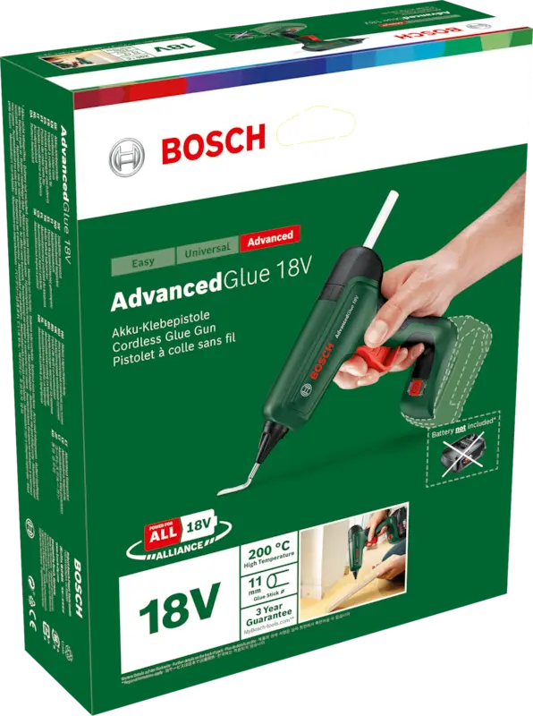 Bosch 0603264800 AdvancedGlue 18 akkus ragasztópisztoly (akku és töltő nélkül) 5. kép