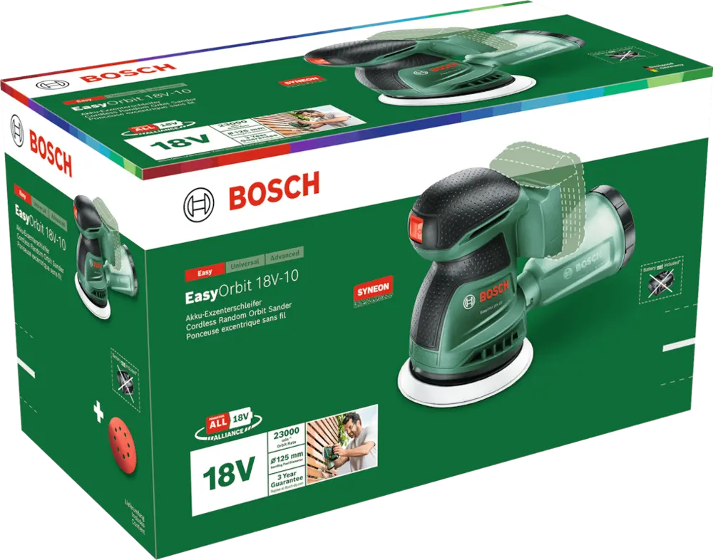 Bosch 06033E4000 EasyOrbit 18V-10 excentercsiszoló 7. kép