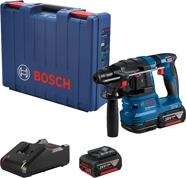 Bosch 0611924021 GBH 185-Li akkus fúrókalapács SDS plus rendszerrel (2x 4,0Ah akkuval + GAL 18V-40 töltővel) Fő kép