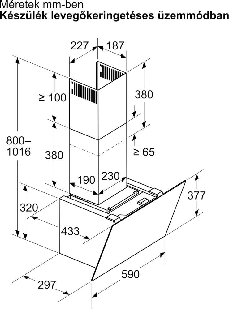 Bosch DWK67PN61 Falra szerelhető páraelszívó 13. kép