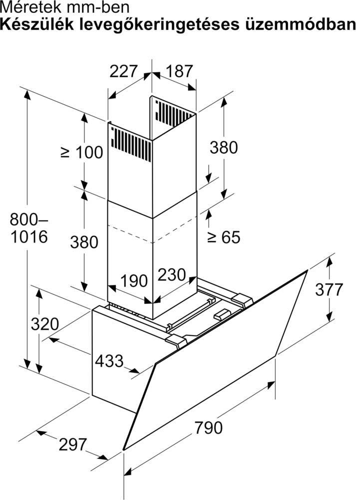 Bosch DWK87PN61 Falra szerelhető páraelszívó 12. kép