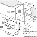 Bosch HBA572EM3 Beépíthető sütő 8. kép