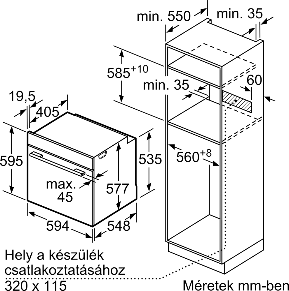 Bosch HBG774KB1  Beépíthető sütő 7. kép