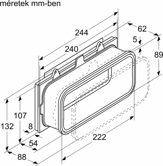 Bosch HEZ9VRUD0 Tartozék elszívóhoz 3. kép