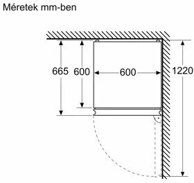 Bosch KGN39OCAF alulfagyasztós hűtőszekrény 15. kép