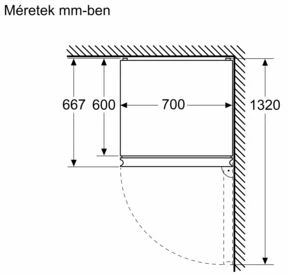 Bosch KGN492LDF alulfagyasztós hűtőszekrény 11. kép