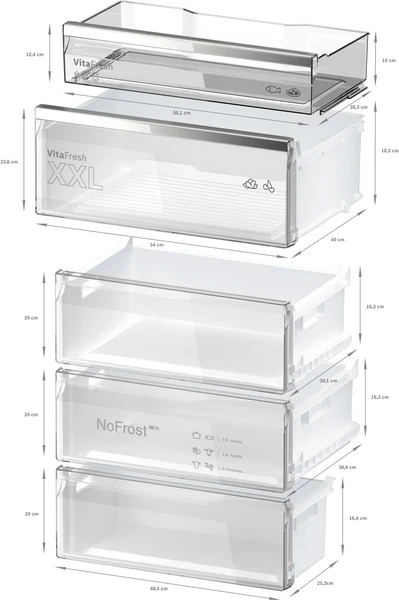 Bosch KGN49LBCF Alulfagyasztós hűtőszekrény 7. kép