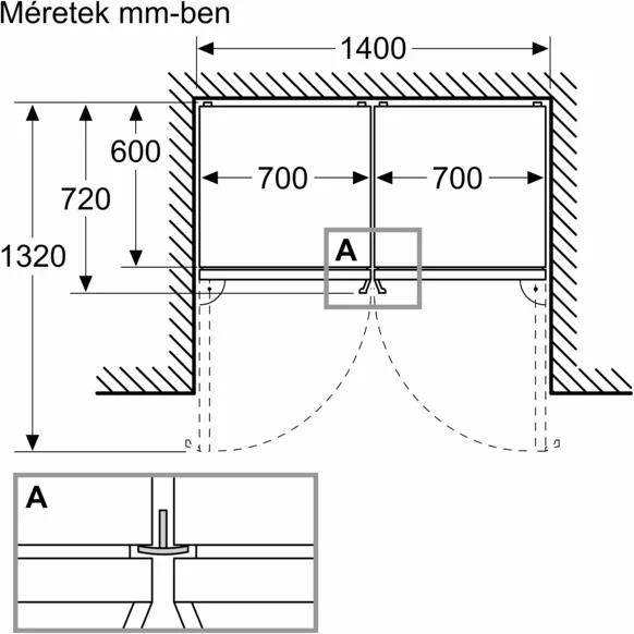 Bosch KGN49VICT alulfagyasztós hűtőszekrény 7. kép