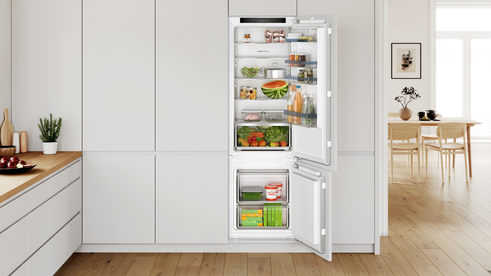 Bosch KIV87VFE0/B Beépíthető alulfagyasztós hűtőszekrény 3. kép