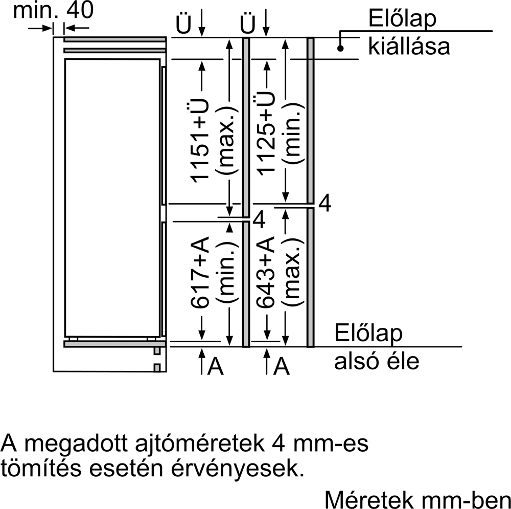 Bosch KIV87VFE0/B Beépíthető alulfagyasztós hűtőszekrény 10. kép