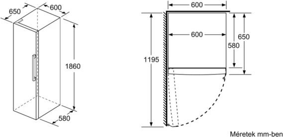 Bosch KSV33VWEP HŰTŐSZEKRÉNY 6. kép