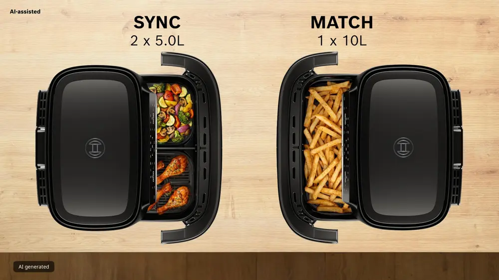 Bosch MAFD490B7 Air Fryer Két zónás 15. kép