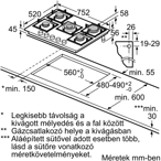 Bosch PPQ7A6I40 beépíthető gázfőzőlap 8. kép