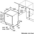 Bosch SBV4HVX14E  Beépíthető mosogatógép 13. kép