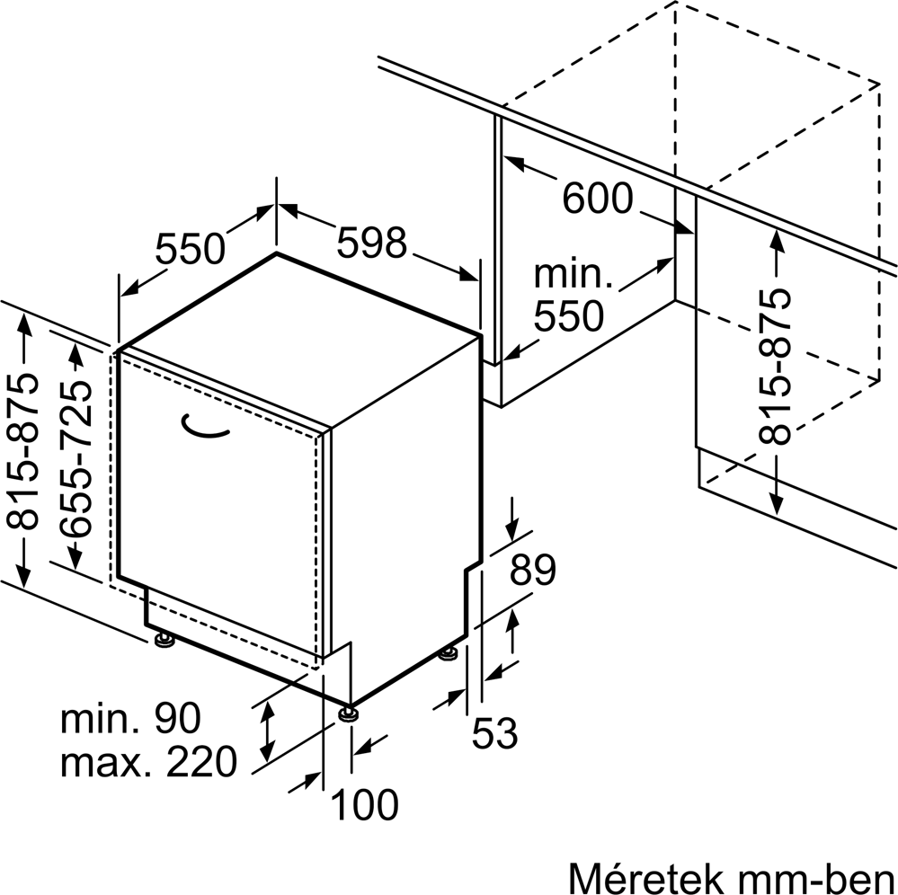 Bosch SMD6ECX18E Beépíthető mosogatógép 12. kép