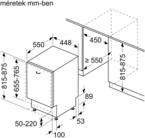Bosch SPT4EMX17E Beépíthető mosogatógép 14. kép