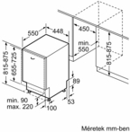 Bosch SPV6ZMX17E  Beépíthető mosogatógép 13. kép