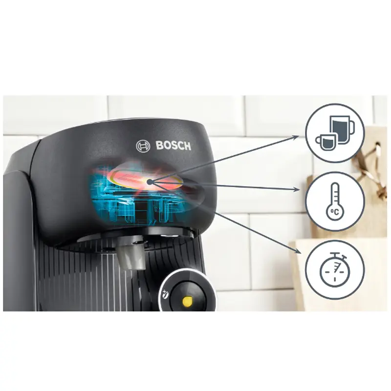 Bosch TAS162E Tassimo Finesse kapszulás kávéfőző (fekete) 5. kép