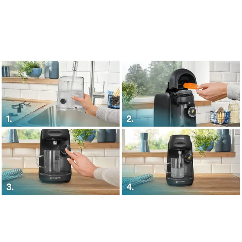 Bosch TAS162E Tassimo Finesse kapszulás kávéfőző (fekete) 9. kép