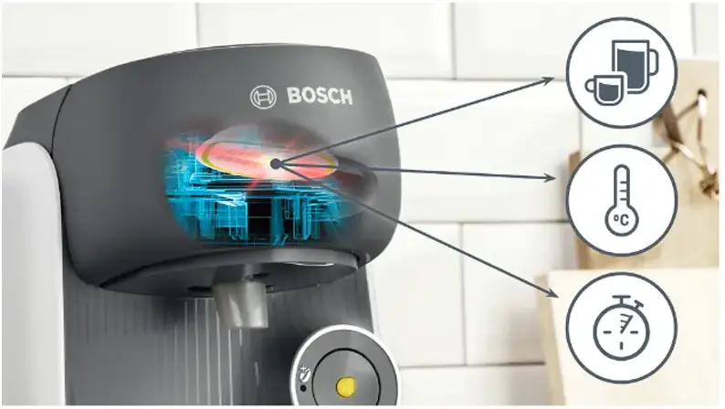 Bosch TAS16B4 Tassimo Finesse kapszulás kávéfőző (fehér) 5. kép