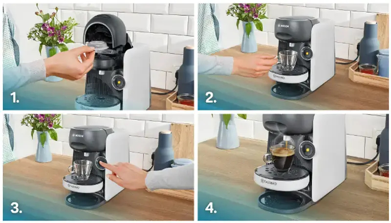 Bosch TAS16B4 Tassimo Finesse kapszulás kávéfőző (fehér) 7. kép