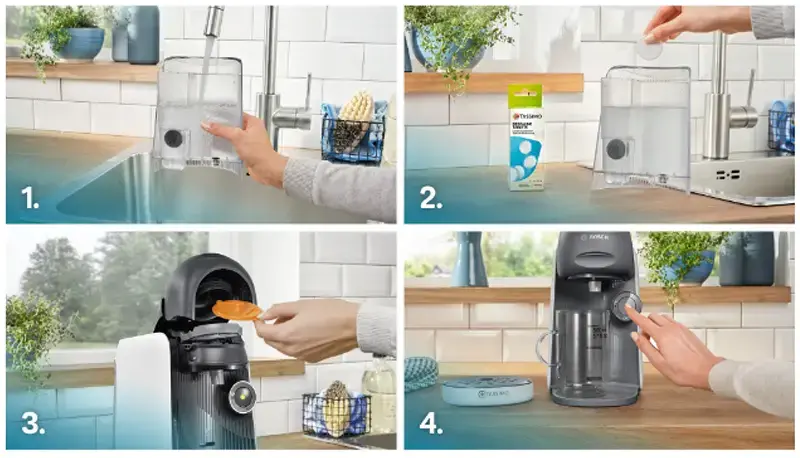 Bosch TAS16B4 Tassimo Finesse kapszulás kávéfőző (fehér) 9. kép