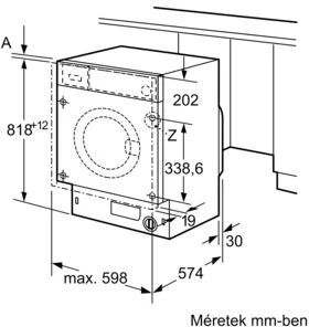 Bosch WIW28542EU BEÉPÍTHETŐ MOSÓGÉP 6. kép