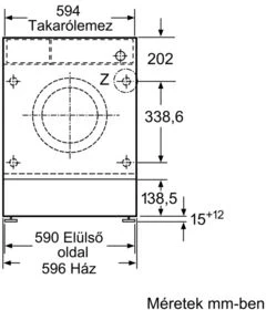 Bosch WIW28542EU BEÉPÍTHETŐ MOSÓGÉP 8. kép