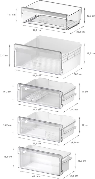 Neff KI7962FD0  Beépíthető alulfagyasztós hűtőszekrény 6. kép