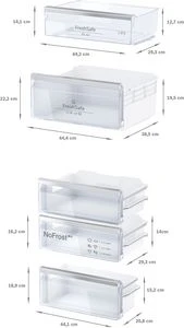 Neff KI7962FD0  Beépíthető alulfagyasztós hűtőszekrény 8. kép