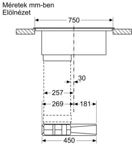 Neff V68YYX4B0 Indukciós főzőlap beépített elszívóval 11. kép