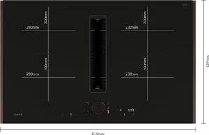 Neff V68YYX4B0 Indukciós főzőlap beépített elszívóval 5. kép