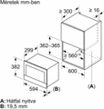 Bosch BFL7221B1 Beépíthető mikrohullámú sütő 7. kép