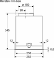 Bosch DLN56AC60 Kürtős páraelszívó 9. kép