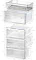 Bosch KGN392LDF alulfagyasztós hűtőszekrény 9. kép