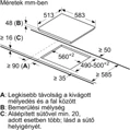 Bosch PKN645FP2E Beépíthető Kerámia Főzőlap 5. kép