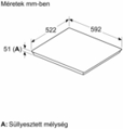 Bosch PVQ61CHB1E beépíthető Indukciós főzőlap 8. kép