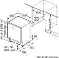 Bosch SMH4HVX00E beépíthető mosogatógép 8. kép