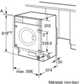 Bosch WIW28542EU BEÉPÍTHETŐ MOSÓGÉP 6. kép