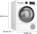 Bosch WQG243DMBY Hőszivattyús kondenzációs szárítógép 18. kép