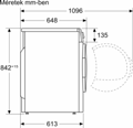Bosch WQN246D1BY Hőszivattyús kondenzásciós szárítógép 13. kép