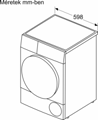 Bosch WQN246D9BY Hőszivattyús kondenzációs szárítógép 12. kép