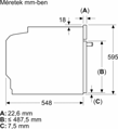 Neff B69FY3CX2 flex design beépíthető önálló sütő 13. kép