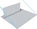 Neff Z9302GLAY0 neff Flex Design oldalélek indukciós főzőlap és munkapultba építhető páraelszívó kombinációjához 2. kép