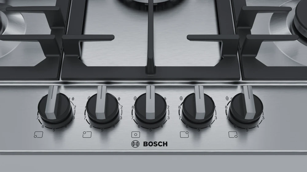 Bosch PCQ7A5B90 Beépíthető Gázfőzőlap 1. kép