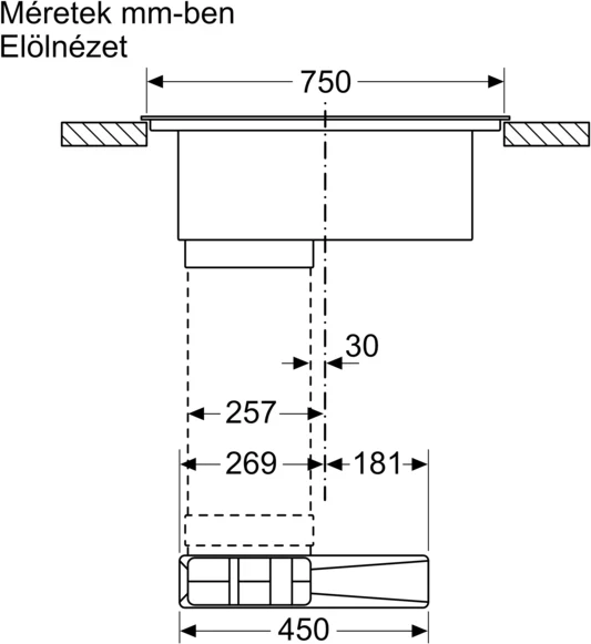 Neff T48CD7AX2 beépíthető Indukciós főzőlap elszívóval 9. kép