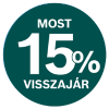 15% pénzvisszatérítés